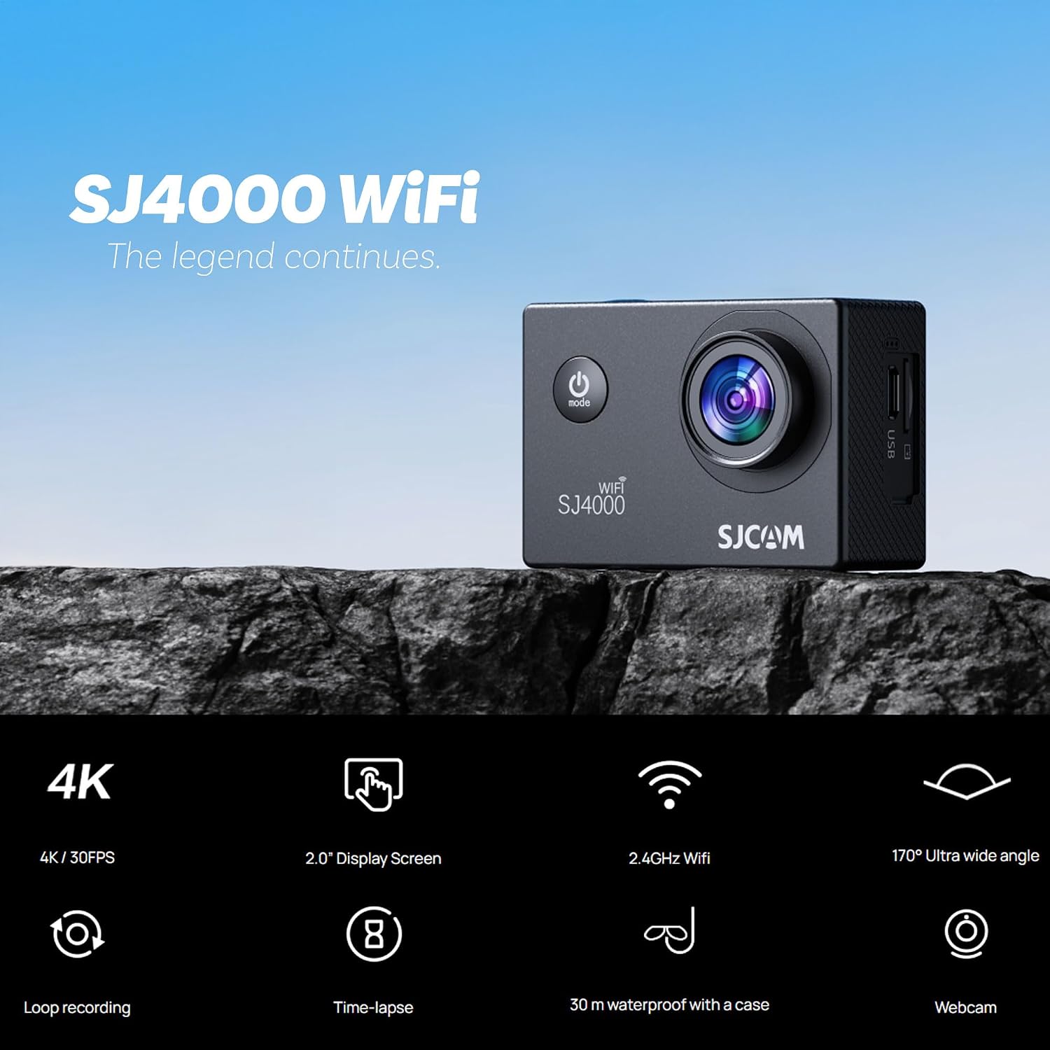 SJCAM SJ4000 Dual Screen Action Camera User Manual